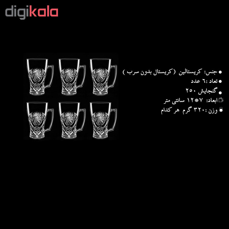 ماگ آیرنا مدل خورشیدی بسته 6 عددی main 1 5