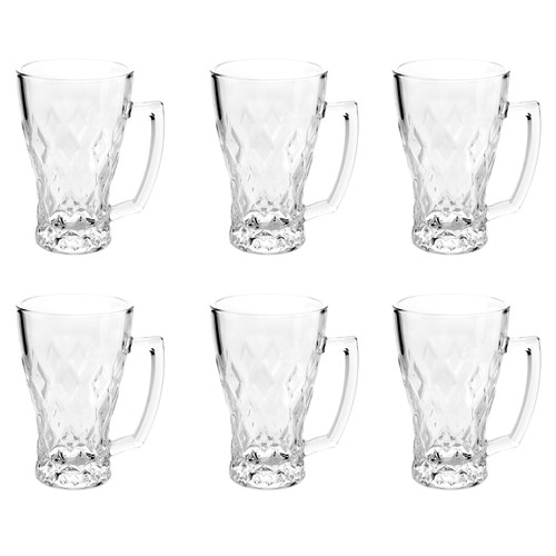 ماگ ایرنا طرح خشتی بسته 6 عددی